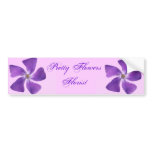 Pretty 'Little Purple Flowers' Floral Design bumper stickers