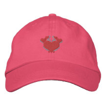 Pretty Love Hearts Hat Embroidered Hats
