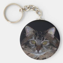 Pretty Maine Coon Cat Keychains