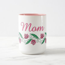 Pretty Mom Flower Mug
