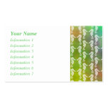Pretty Multicolor Seahorse Pattern Design Business Card Template