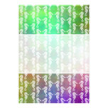 Pretty Multicolor Seahorse Pattern Design Invites
