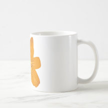 Pretty orange flower coffee mugs
