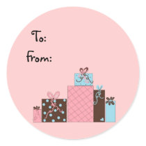 Pretty Packages Gifttag Stickers