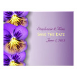 Pretty Pansies Save The Date Cards Personalized Invites