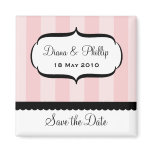 Pretty Parlour Save the Date Magnet in Light Pink