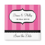 Pretty Parlour Save the Date Magnet in Pink