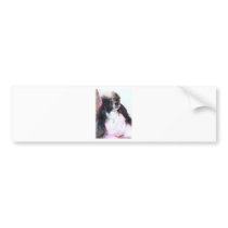 Pretty Parti Poodle "Brittany" Bumper Sticker