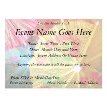 Pretty Party Parasols Invitations