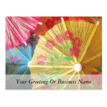 Pretty Party Parasols Post Card