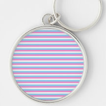 Pretty pastel candy Stripes. Keychain