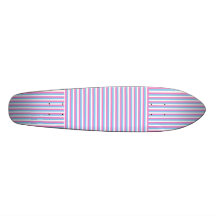 Pretty pastel candy Stripes. Skate Board
