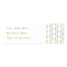 Pretty Pastel Colour Seahorse Pattern Business Card Templates