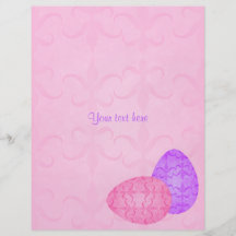 Pretty pastel Easter eggs Personalized Flyer