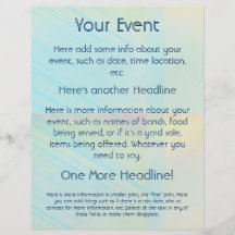 Pretty Pastels Flyer