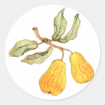 Pretty Pear Pair Stickers