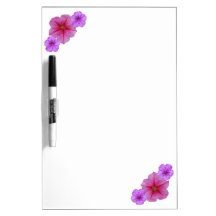 Pretty Petunias Dry Erase Whiteboard