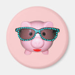 Pretty Piggy Refrigerator Magnets