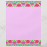Pretty pink abstract flyer design