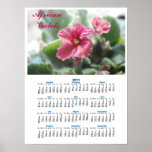 Pretty Pink African Violet 2011 Calendar posters