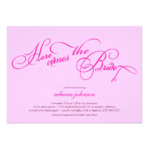 Pretty Pink and Purple  - Bridal Shower Invites