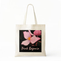 Pretty Pink Begonia Budget Totebag