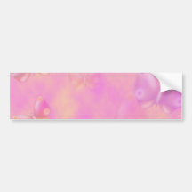 pretty pink butterflies pattern bumper sticker