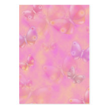 pretty pink butterflies pattern business card template