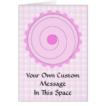 Pretty Pink Cupcake. Greeting Card