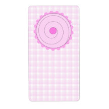 Pretty Pink Cupcake. Personalized Shipping Label