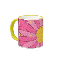 Pretty Pink Daisies Coffee Mugs