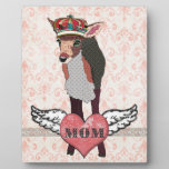 Pretty Pink Fawn Heart Mom Plaque plaques