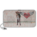 Pretty Pink Fawn  I Love Music Doodle Speaker speakers