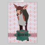 Pretty Pink Fawn Mother's  Day Card cards