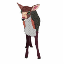Pretty Pink Fawn Sculpture Acrylic Cut Out