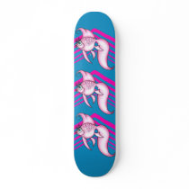 Pretty Pink Fish Skateboard Deck