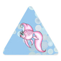 Pretty Pink Fish Sticker