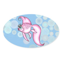 Pretty Pink Fish Stickers