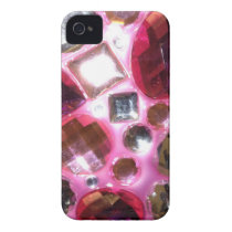 Pretty Pink Jewel Bling Case-mate Iphone 4 Cases