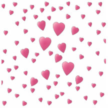 Pretty Pink Pattern of Love Hearts. Photo Cut Outs