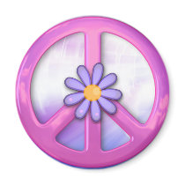 Pretty Pink Peace Sign