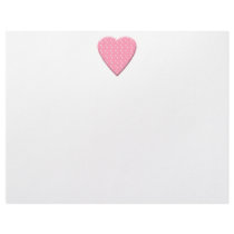 Pretty Pink Strawberry Heart on White. Letterhead