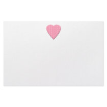 Pretty Pink Strawberry Heart on White. Custom Stationery
