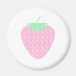 Pretty Pink Strawberry. Refrigerator Magnet