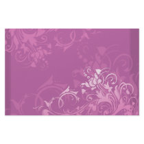 pretty pink swirl floral design stationery