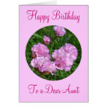 Pretty Pink Wild flowers -- customizable greeting Greeting Card
