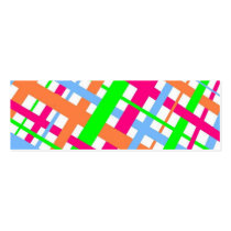 pretty plaid profile card business card templates