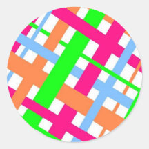 pretty plaid sticker