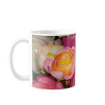 Pretty plastic flowers of unknown type & breed mugs