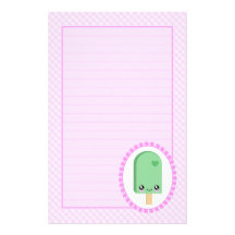 Pretty Popsicles Lime Fruit Kawaii Stationery